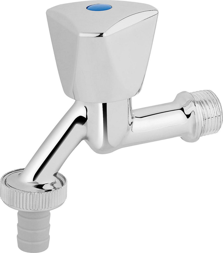 Robinet de vidange DN15 (1/2") laiton chromé, avec poignée à capot