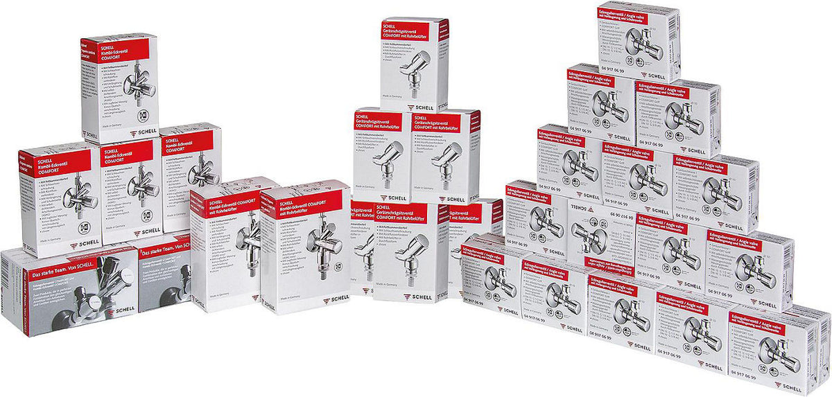 Pack Promo Schell Vannes sanitaires 34 pièces + 1 WS Box de transport gratuit