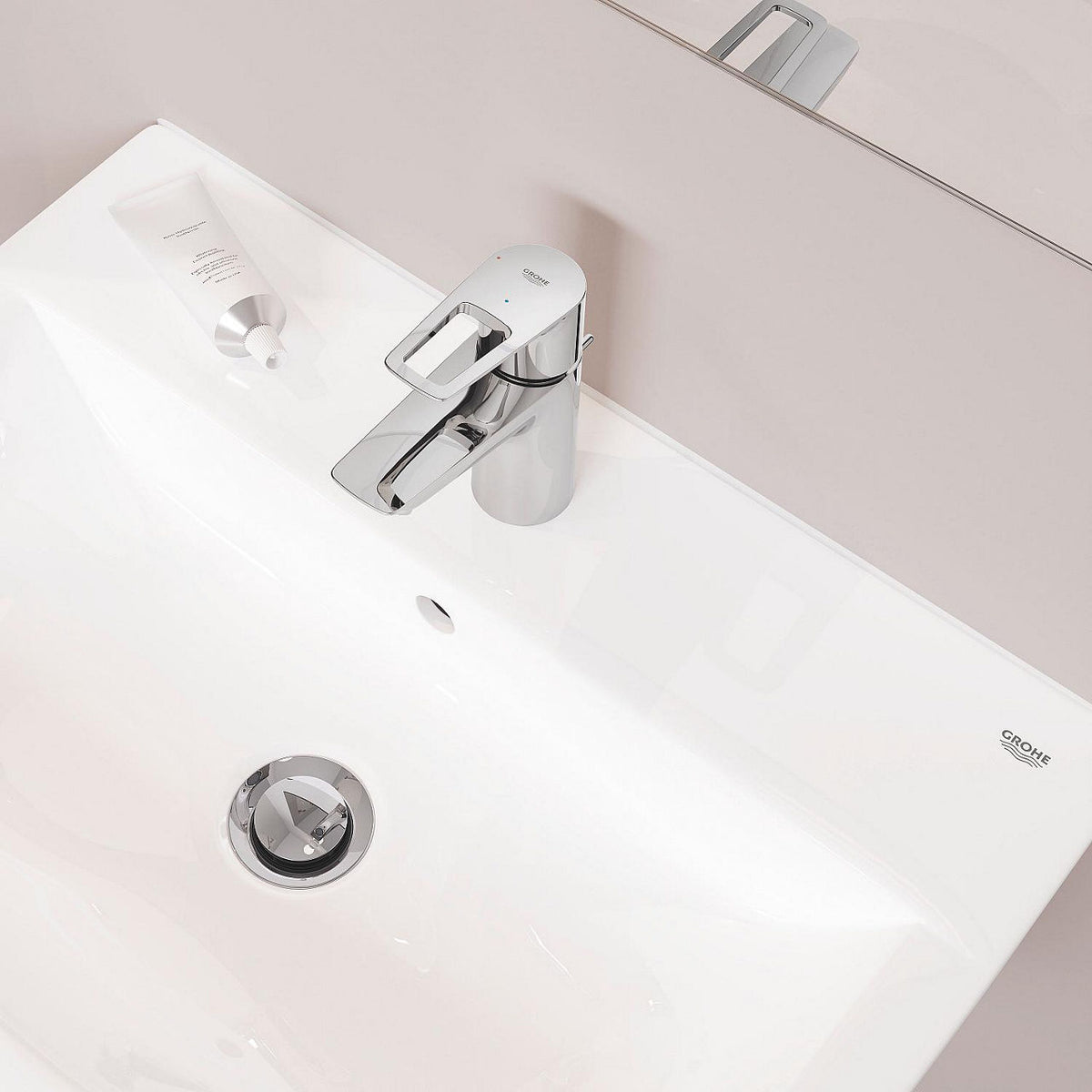 Mitigeur de lavabo Grohe Bauloop S-Size saillie 93mm chromé