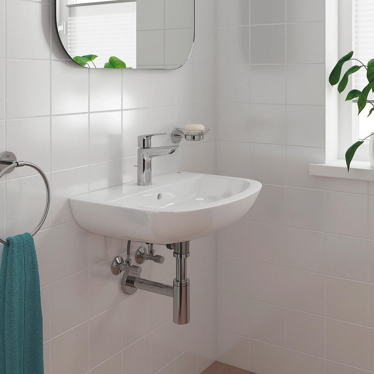 Mitigeur de lavabo Grohe Bauloop saillie 106mm chromé