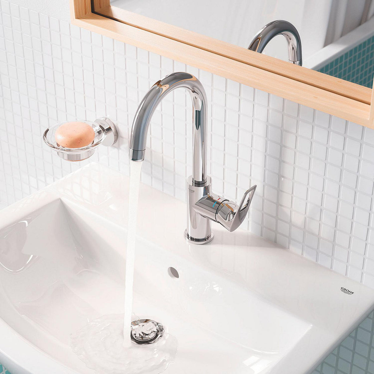 Mitigeur de lavabo Grohe Bauloop saillie 140mm chromé