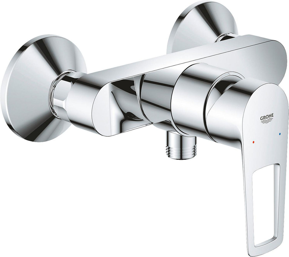 Mitigeur douche apparent Grohe Bauloop saillie 134 mm chromé