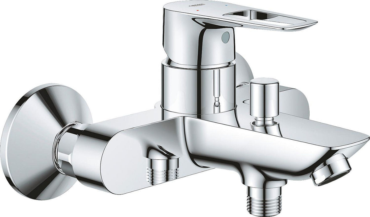 Mitigeur bain/douche apparent Grohe Bauloop saillie 168 mm chromé
