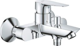 Mitigeur bain/douche apparent Grohe BauEdge saillie 168 mm chromé