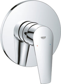 Mitigeur douche encastré Grohe BauEdge rosace Ø 158 mm chromé