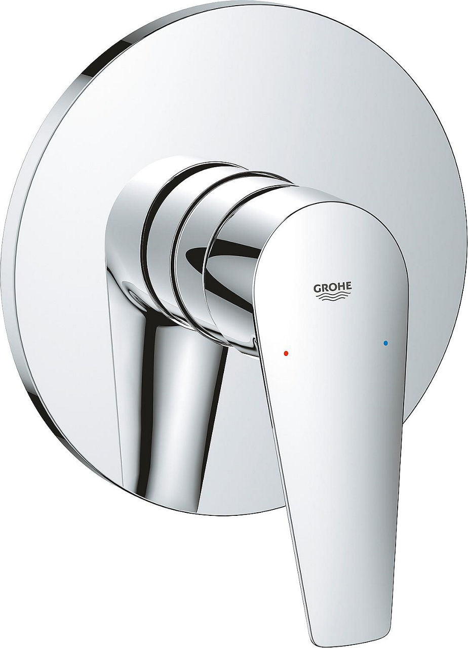 Mitigeur douche encastré Grohe BauEdge rosace Ø 158 mm chromé