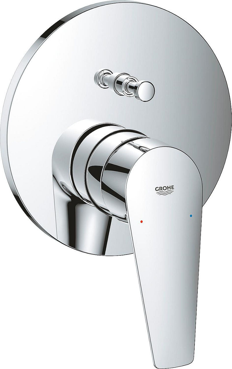 Mitigeur bain/douche encastré Grohe BauEdge rosace Ø 158 mm chromé