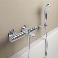 Thermostatique bain-douche apparent Ideal Standard Ceratherm T25 saillie 158 mm chromé