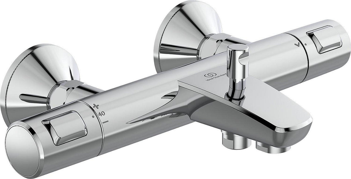 Thermostatique bain-douche apparent Ideal Standard Ceratherm T25 saillie 158 mm chromé