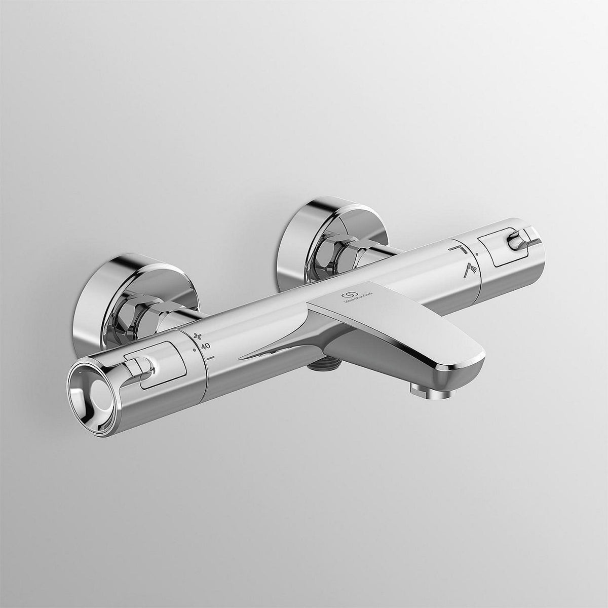 Thermostatique bain-douche apparent Ideal Standard Ceratherm T50 chromé