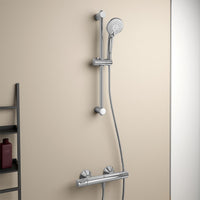 Thermostatique douche Ideal Standard Ceratherm 25 barre 600 mm douchette Ø 100 mm chrome