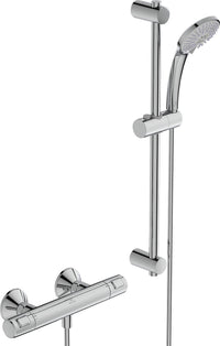 Thermostatique douche Ideal Standard Ceratherm 25 barre 600 mm douchette Ø 100 mm chrome