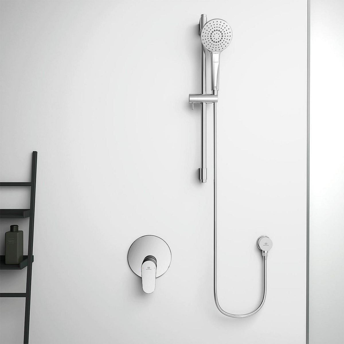 Kit de douche Ideal Standard Idealrain Evo 900 mm, 3 jets Ø 110 mm, entraxe 840 mm, chromé