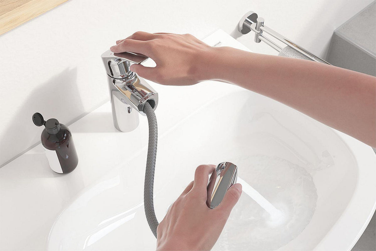 Mitigeur de lavabo Grohe Eurosmart saillie 121mm chromé