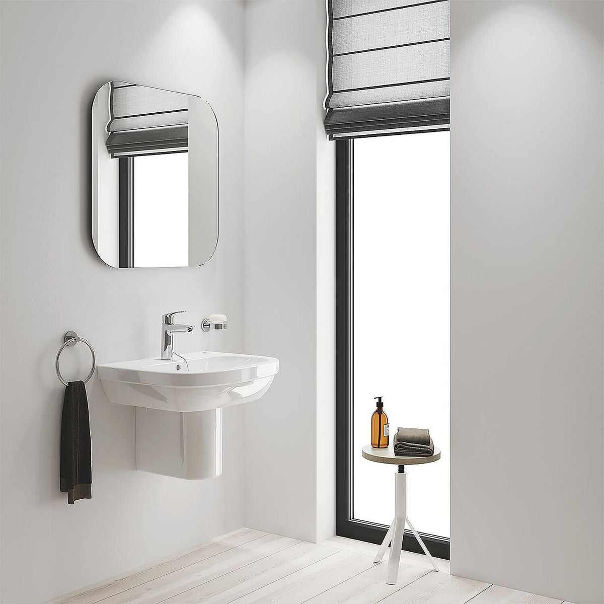 Mitigeur de lavabo Grohe Eurosmart saillie 121mm chromé