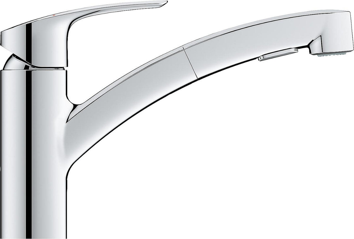 Mitigeur d'évier Grohe Eurosmart douchette extractible Saillie 227 mm