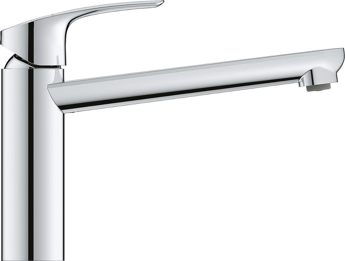 Mitigeur d'évier Grohe Eurosmart Bec orientable Saillie 222 mm chrome