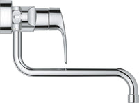 Mitigeur d'évier mural Grohe Eurosmart avec bec pivotant