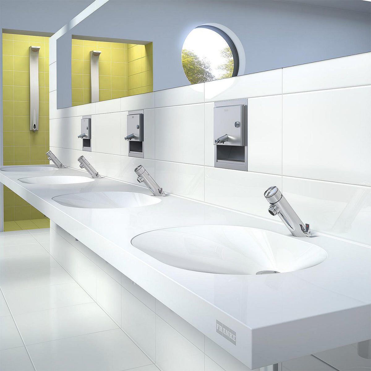Mitigeur de lavabo KWC Professional F3 saillie 100 mm chromé