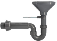 Siphon entonnoir avec fixation murale en matériau recyclé
