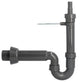 Siphon pour machine à laver 1 1/2" DN50 avec fixation murale en matériau recyclé
