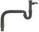 Siphon d'évier 1 1/2" x 40/50 mm, tube de sortie flexible avec raccord de tuyau en matériau recyclé