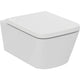 WC suspendu à fond creux Ideal standard Blend Curve AquaBlade L x H x P : 365x345x545 mm céramique blanc rectangulaire