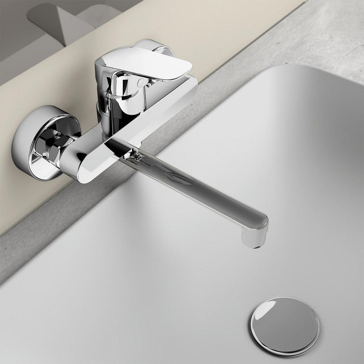 Mitigeur de lavabo Ideal Standard Ceraflex saillie 207 mm chromé mural