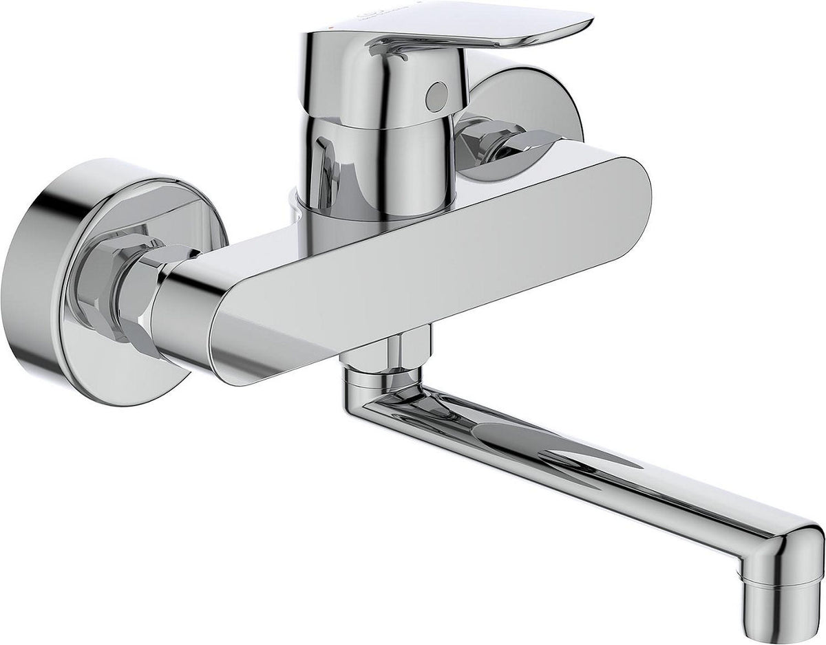 Mitigeur de lavabo Ideal Standard Ceraflex saillie 207 mm chromé mural