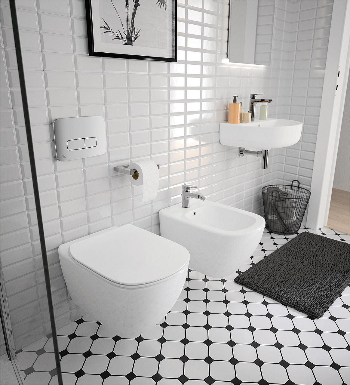 Mitigeur de lavabo Ideal Standard Cerafine O saillie 126 mm chromé