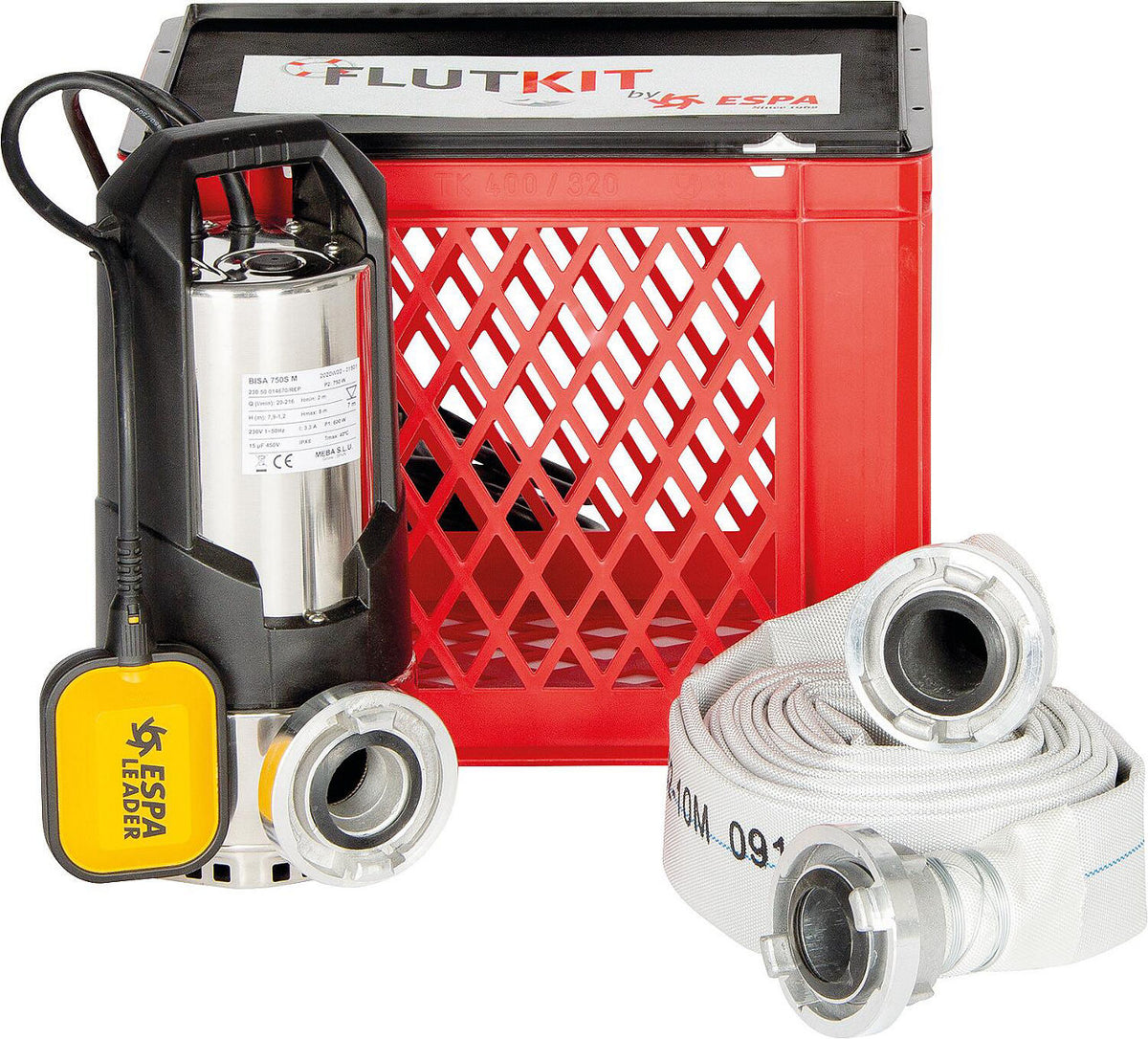 Flutkit avec pompe inox BISA 750 S-M (kit anti-inondation)