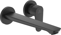 Mitigeur de lavabo Ideal Standard Cerafine O saillie 237 mm noir mat mural