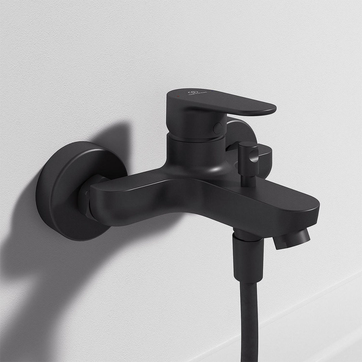 Mitigeur bain/douche apparent Ideal Standard Cerafine O saillie 158 mm noir mat