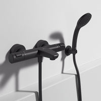 Thermostatique bain-douche apparent Ideal Standard Ceratherm T25 noir mat