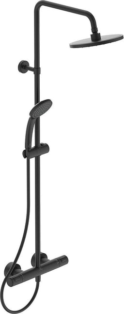 Ideal Standard Ceratherm T25 Thermostatic Shower System Hand Shower Head Ø 200 mm Matte Black