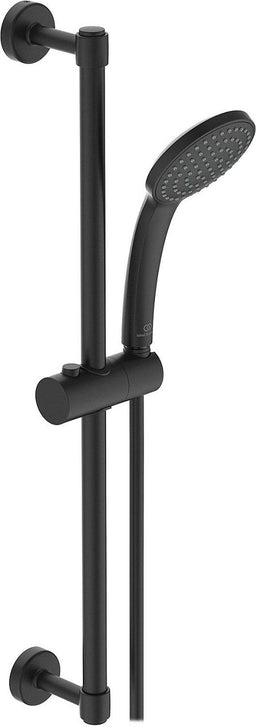 Kit de douche Ideal Standard Idealrain 600 mm, 1 jet noir mat