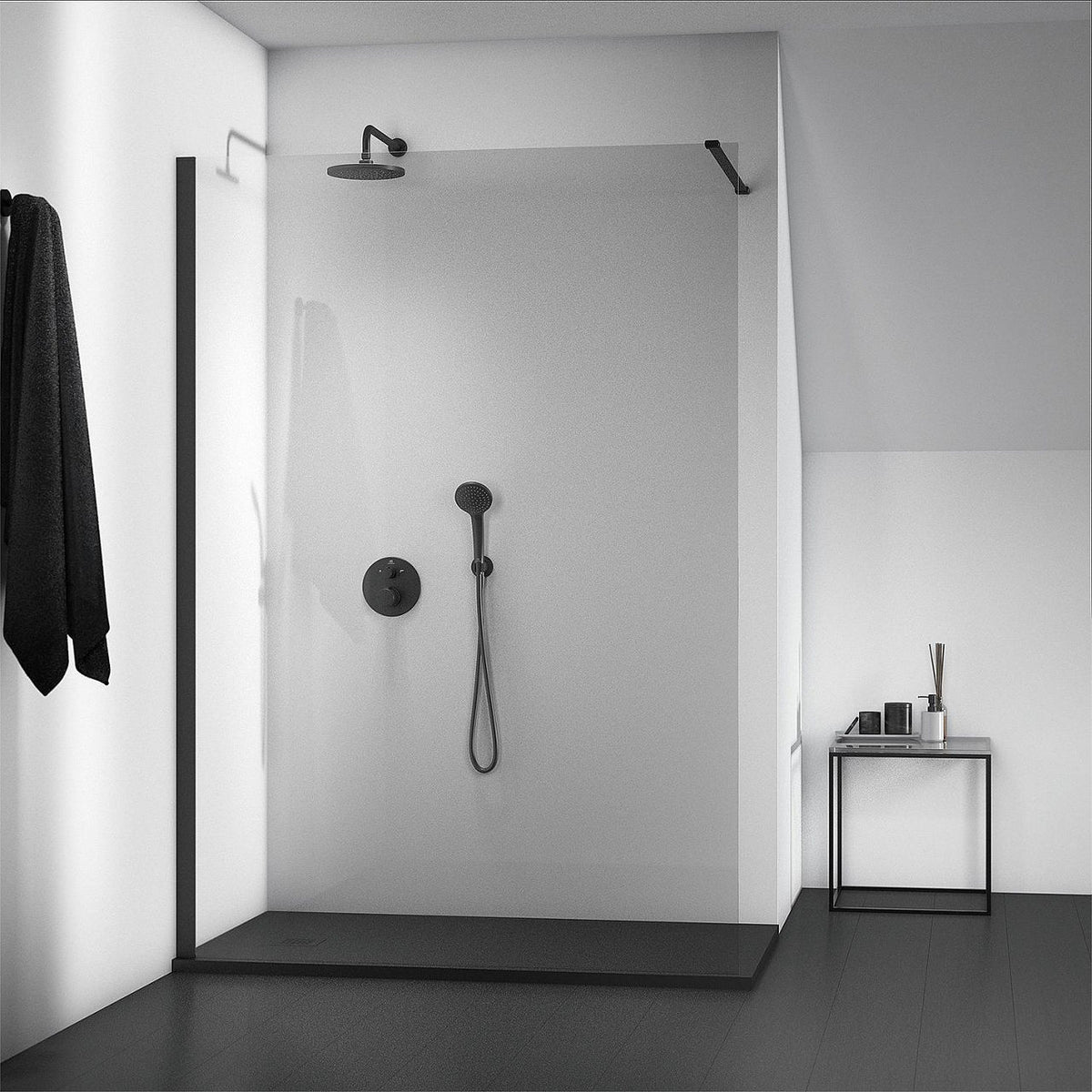 Pomme de douche Ideal Standard Idealrain noir mat