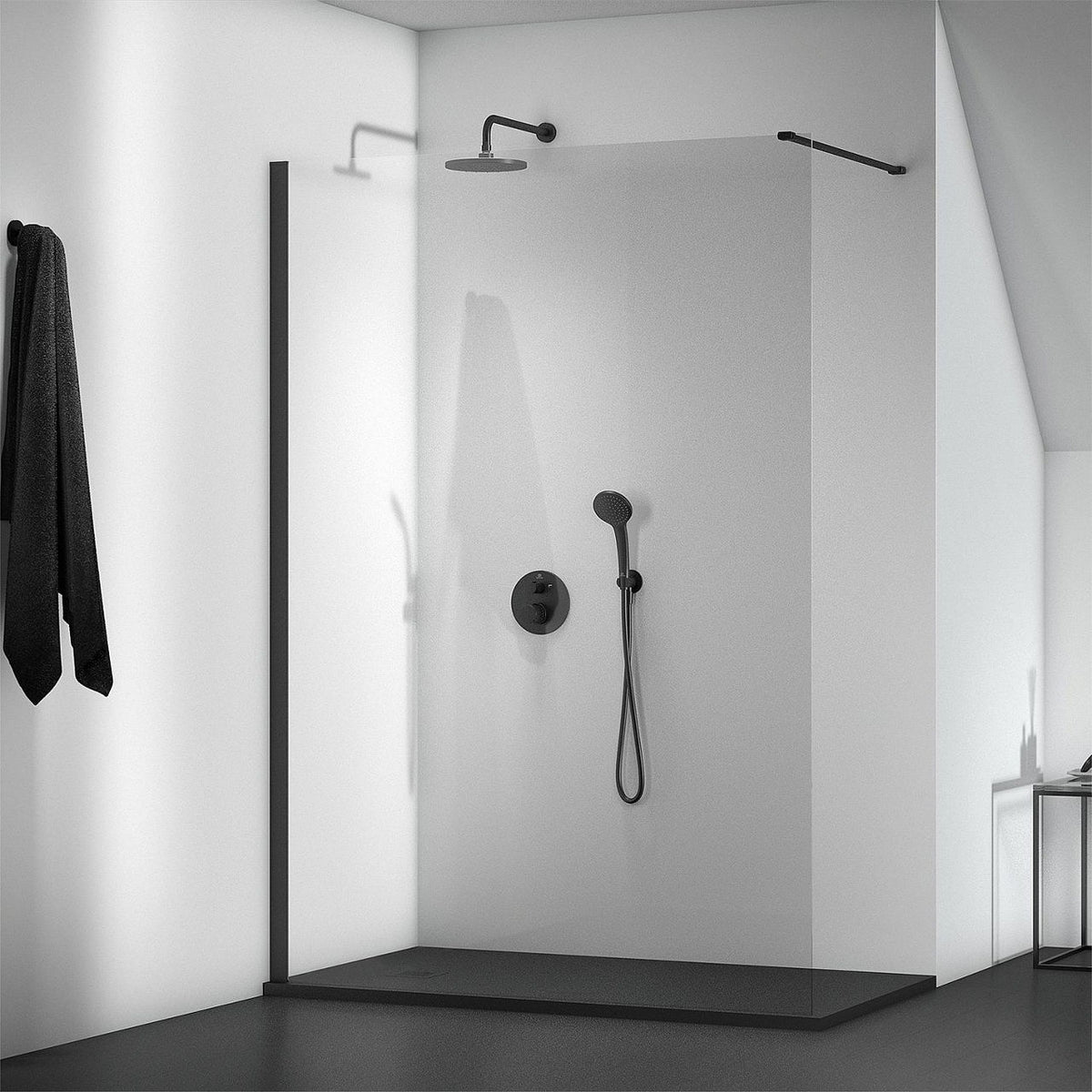 Pomme de douche Ideal Standard Idealrain noir mat