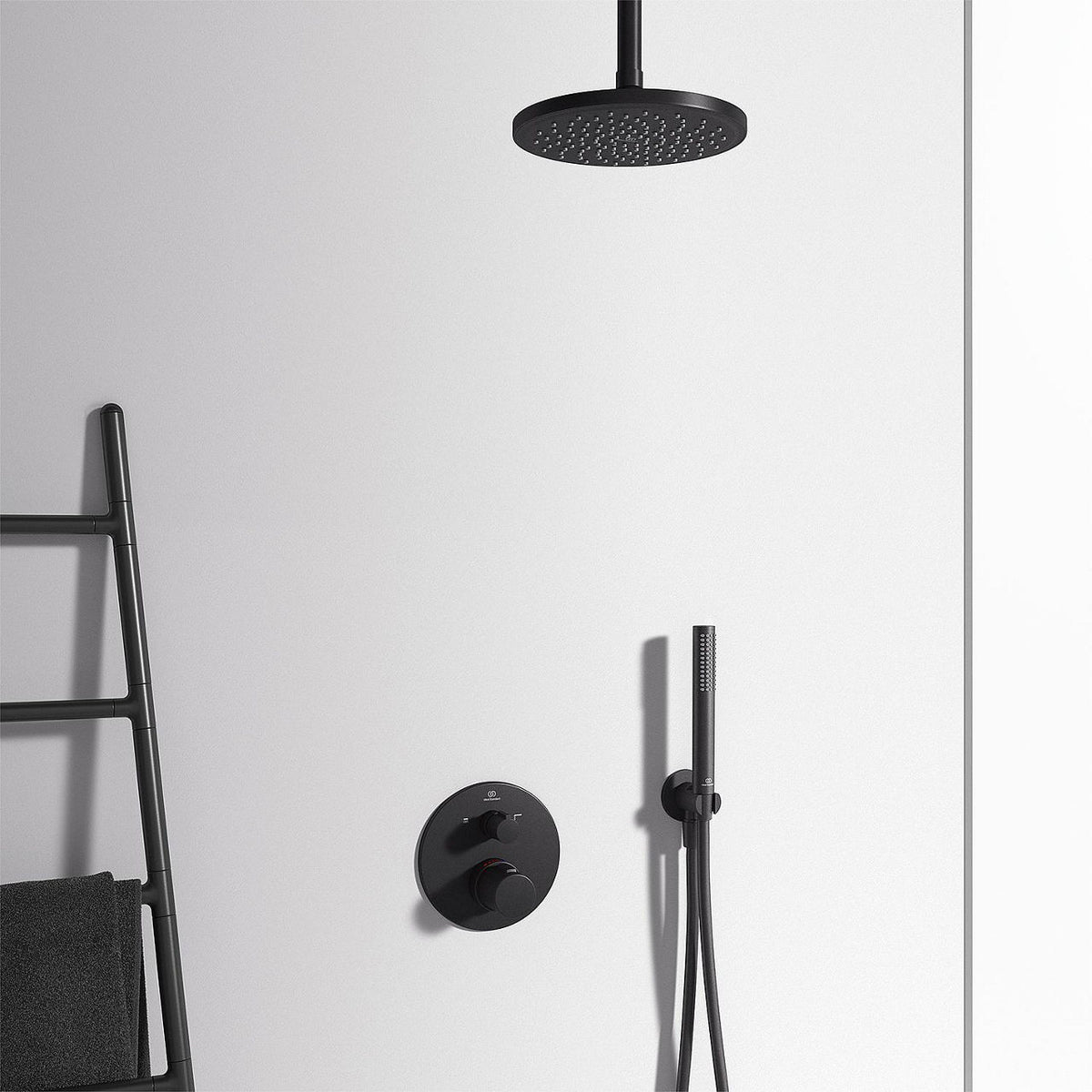 Pomme de douche Ideal Standard Idealrain noir mat