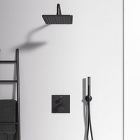 Pomme de douche Ideal Standard Idealrain Cube 200 x 200 mm, noir mat