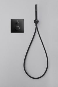 Coude de raccordement mural Ideal Standard Idealrain Round, noir mat