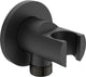 Coude de raccordement mural Ideal Standard Idealrain Round, noir mat
