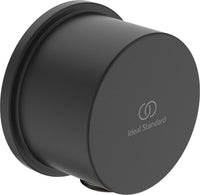 Coude de raccordement mural Ideal Standard Idealrain Round DN15 (1/2") noir mat