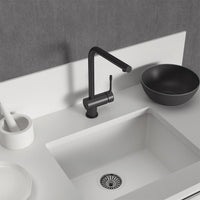 Mitigeur d'évier Ideal Standard Ceralook, bec pivotant, noir mat