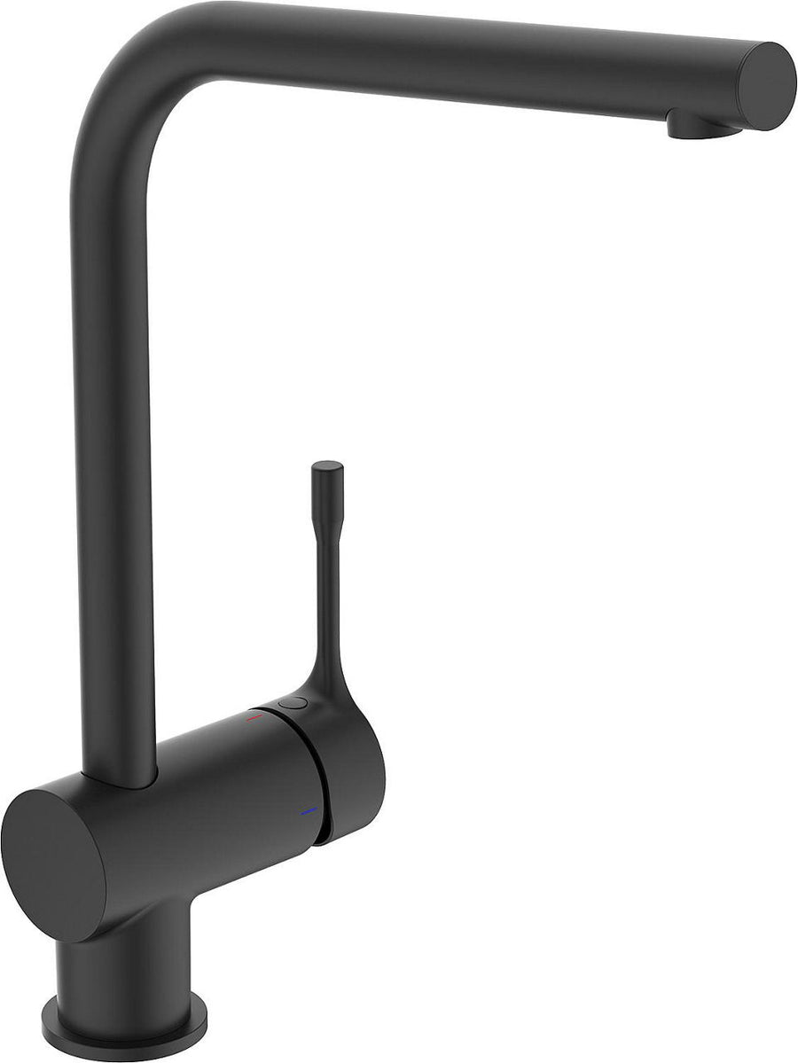 Mitigeur d'évier Ideal Standard Ceralook, bec pivotant, noir mat