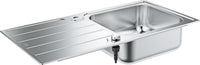 Évier en inox GROHE K500 avec 1 bac et égouttoir réversible 1000 x 500 mm