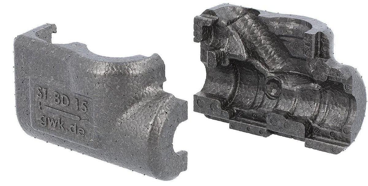 Boîte isolante EPP pour Danfoss MSV-BD femelle et mâle DN 20 (3/4")