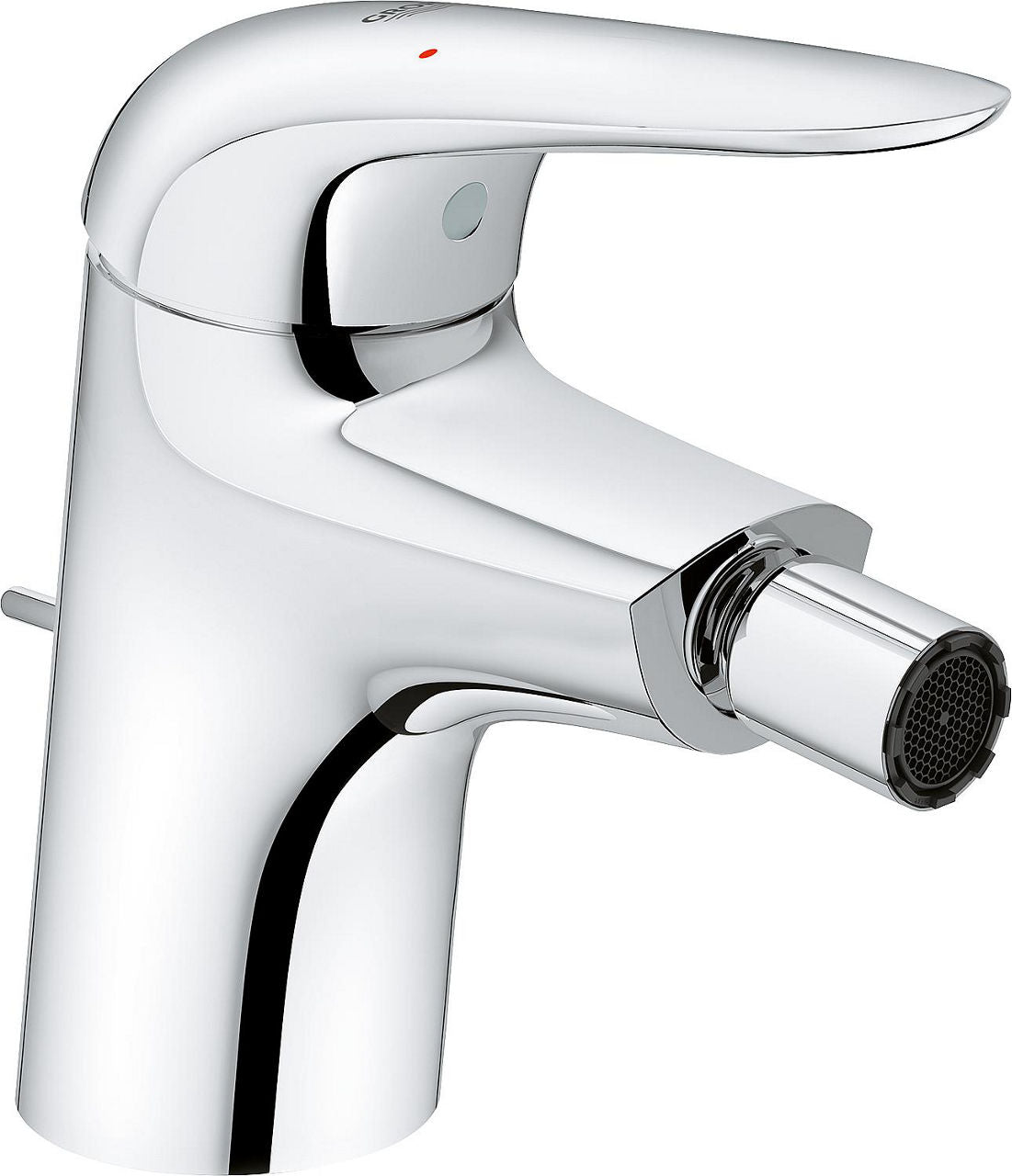 Mitigeur bidet Grohe Eurostyle chromé levier fermé saillie 113 mm