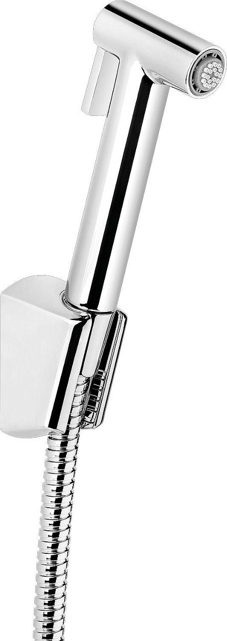 Kit de douche hygiénique intime Ettalia avec douchette, flexible et support chromé