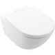 WC suspendu à fond creux Villeroy & Boch Subway 3.0, TwistFlush, sans bride de rinçage, blanc, 370x355x560 mm